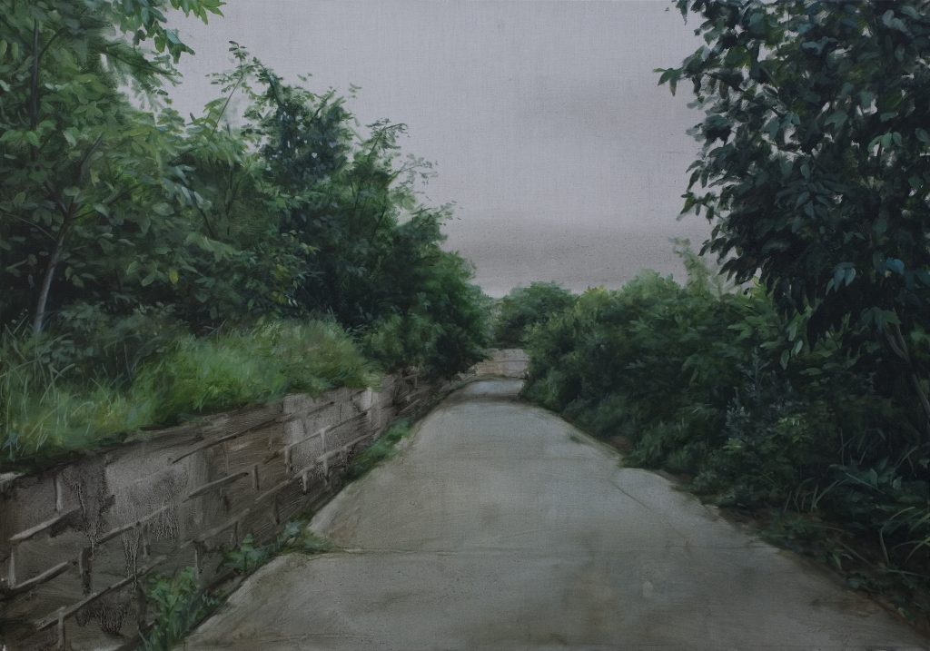 At the corner